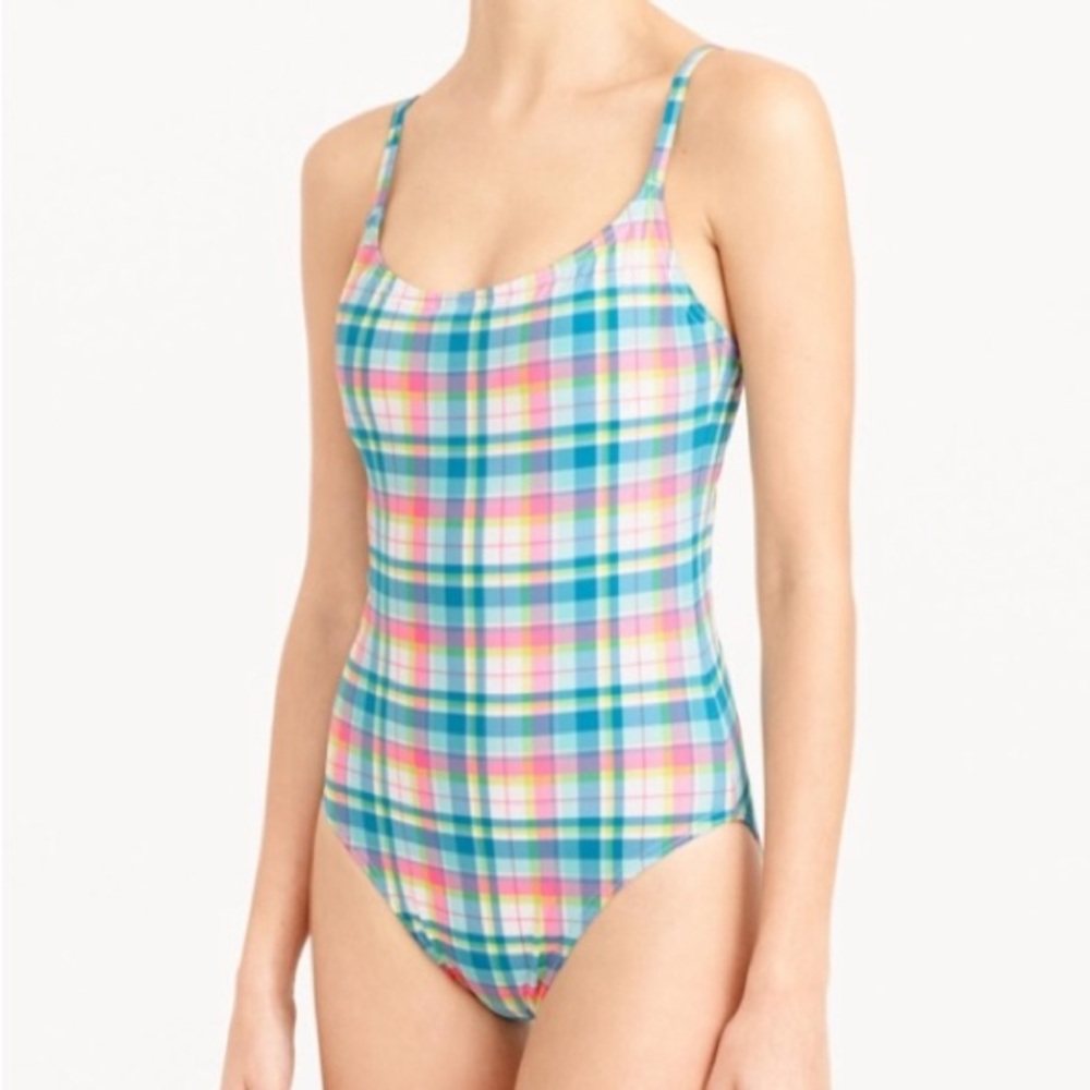 JCrew Plaid Swimsuit